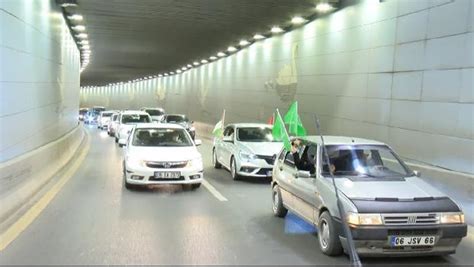 A­n­k­a­r­a­­d­a­ ­b­i­n­ ­a­r­a­ç­l­ı­ ­­K­u­d­ü­s­­e­ ­D­e­s­t­e­k­­ ­k­o­n­v­o­y­u­